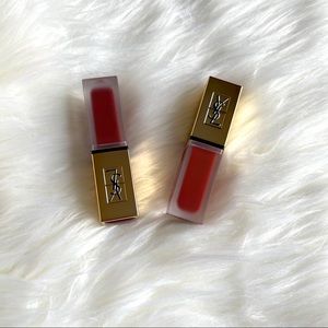 NWOT YSL Tatouage Couture Lip stain DUO 08 + 09
